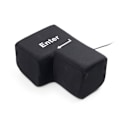 Miniatyrbild 3 av 5: Avreageringskudde Big Enter Key svart en storlek black one size