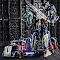 Miniatyrbillede 5 af 5: Transformer legetøj Optimus Prime legetøj, konvertibel bilrobot, konvertibel actionfigurmodel, børns fødselsdagsgave