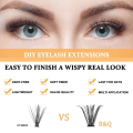Miniatyrbillede 3 af 5: Lash Clusters 40D-0.07C-10 B&Q Lash Individuelle Vipper 280
