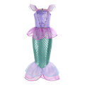 Miniatyrbilde 1 av 4: Halloween Havfrue Barn Kjole Havfrue Prinsesse Kjole Ariel Jenter Kjole-Lilla Lilla 110cm