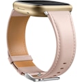Pikkukuva 1 / 5: Nahkahihna Yhteensopiva Fitbit Versa 3/Fitbit Sense 2/Sense -älykellojen kanssa, Aito Nahka Elegantti Vaihtohihna, Vaaleanpunainen
