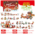 Miniatyrbillede 1 af 3: Byggeklodser Julekalender Blind Box Nedtælling 24 Ruter Børn DIY Bil Dinosaur Byggeklodser Hånddrevet Blind Box SH-16【2024 ny model】 SH-16【2024 new model】