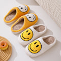 Miniatyrbillede 4 af 4: Smiley Face Tofflor Dam Smile Tofflor Gul 40-41
