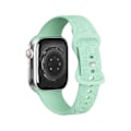 Miniatyrbillede 1 af 5: Passer til iwatchS9 876SE Apple Watch armbånd præget lille rose silikone Sunflower - azure Sunflower - azure 38/40/41mm