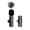 Miniatyrbilde 4 av 9: NY Trådløs Lavalier Mikrofon Audio Video Opptak Mini Mic For iPhone Android Bærbar PC Live Gaming Mobiltelefon Mikrofon