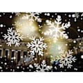 Miniatyrbilde 5 av 5: Jul Laser Snøflak LED-projektorlys Hjem Utendørs Hage Xmas Snøfall Spotlight Party Bryllup Landskapslampe EU-kontakt
