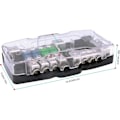 Miniatyrbild 5 av 5: Bladsäkringshållare Bilstereo Anl Distributionsblock 4-vägs säkringsbox Block 0/4ga 30a 60a Power Block