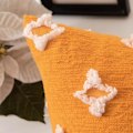 Miniatyrbild 3 av 5: Set med 2 dekorativa kuddfodral för hösten Rhombic jacquard örngott Mjukt rektangulärt case, 12x20 tum, orange