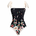 Miniatyrbillede 5 af 5: Dame Badedragt Strand Badedragt dame Ét-delt Badedragt Bikini Badedragt med snøre Lang nederdel Chiffonsæt Todelt sæt Pink Pink XL