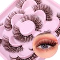 Miniatyrbilde 3 av 5: Bruna fransar 20 mm långa lösfransar Dramatiska fransar D Curl