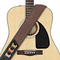 Miniatyrbild 7 av 7: Gitarrband, 100% Mjukt Bomullsband med 3 Plektrumhållare Axelband för Bas, Elektrisk & Akustisk Gitarr (Kaffe) Brown