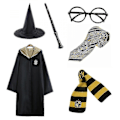Pikkukuva 1 / 4: Harry Potter 6st Set Magic Wizard Fancy Dress Kappadräkt gul 155 11-12Y gul 155  11-12Y yellow 155  11-12Y