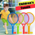 Miniatyrbilde 4 av 5: Tennisracket i plast Barnleksak Utomhussport Interaktiv strandleksak Set (blå)