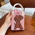 Strikket Håndtaske Knude Håndledstaske ROSA rosa_tfrf