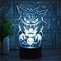 Pikkukuva 3 / 5: Piirretty Elf Gengar Yövalo 3D Illuusio LED-valo Lapsille
