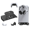 Miniatyrbillede 4 af 5: Vægmonteringssæt til PS5 Slim/PS5 2 Justerbare controllerholdere Sort A1