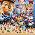Miniatyrbillede 1 af 3: Julkalender 2023 Paw Patrol 24 stk Figurer Dukker Legetøj Jul 24 Dages Nedtælling Kalendere Blind Box Festival Gave til Børn Voksne