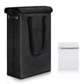 Foldable Laundry Basket Collapsible Hamper Bin with Lid Laundry Storage Baskets Laundry Hamper Black