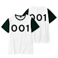 Miniatyrbild 3 av 5: Squid Game Cosplay-set för kvinnor - kortärmad T-shirt och tröjamask, Maskerad 067 L