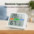 Miniatyrbild 5 av 5: Inomhustermometer, digital temperatur- och luftfuktighetsmätare med indikator för min och max