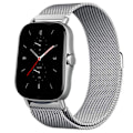 Pikkukuva 1 / 3: Magneettinen ranneke Amazfit GTS/4/2/2e/GTS2 Mini/3/GTR 4/3/2/47mm 20mm 22mm metalliverkko älykello Mesh Amazfit Bip 5 -hihna Hopea 22mm