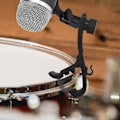 Miniatyrbild 4 av 5: Trummikrofonklämma Mikrofon Säkringsklämmor Monteringshållare Stötsäker musikinstrumenttillbehör (4st, svart) zdq