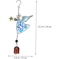 Pikkukuva 3 / 4: 1 bit Angel Wind Chime Hänge Memorial Wind Chime Utomhus Hängande Dekorativ Wind Chime Utomhus Wind Chime Utomhus Vintage