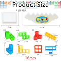 Miniatyrbillede 2 af 5: Balanceblok, russiske byggeklodser, dekompressionsbalancebyggeklodser, Tetris Tower Balance Building Toy, Balancerende stablinglegetøj 16 pieces