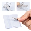 Miniatyrbillede 4 af 6: Pakke med 100 Navneskilte 90 x 56mm Transparent Navneskilt til