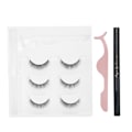 Pikkukuva 4 / 10: Itseliimautuva eyeliner vesilinja eyeliner tekoripset pinsetit meikkityökalusetti E40 vihreä laatikko