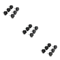 Miniatyrbillede 1 af 5: 1/2/3/5 3 par Snygga högklackade tips Taps Skoreparation Black 10.5x12.5mm 3Set
