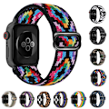 Pikkukuva 6 / 9: Nyloninen Apple Watch -ranneke White&Camouflage 38/40mm