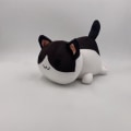 Miniatyrbillede 1 af 2: Meemeows Food Aphmau kattedukke fyldt legetøj Plysdukker Munk 25 cm - Perfet BlackWhite BlackWhite
