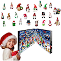 Miniatyrbillede 6 af 6: 2024 Julemandsnisse Adventskalender med 24 Styk Nissefigurer til Samling, Juletema 24 Dages Nedtælling Blind Box (ysj)