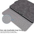 Miniatyrbillede 4 af 5: For Microsoft Surface Go / Go 3 / Go 2 10,5 tommer Pu-læder etui til tabletter Stativ Beskyttende cover Grå
