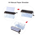 Pikkukuva 4 / 5: A4 9\" paper shredder Strimlat paper Manual hand paper shredder Document file Handmade