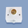 Miniatyrbillede 3 af 5: AC85-265V Automatisk Menneskelig Bevægelse Infrarød IR-sensor Lampholder L Hvid onesize