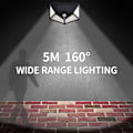 Miniatyrbillede 3 af 5: 100/114 LED udendørs solcelledrevet væglampe til bevægelsessensor 2stk & 100 LED