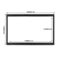 2 Din Bil Dash Mount Installationsramme Trim Kit Ramme Universal Modifikation 178x102MM