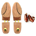 Miniatyrbild 2 av 5: 1 par Massivt Trä Lotus Skohållare Skoförlängare Fjäder Träformad Anti-rynk Sho Support Shoe 41-42
