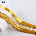 Miniatyrbilde 1 av 5: 100 tråder Hårförlängning Hår Tinsel Bling Silk 08 8