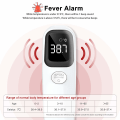 Miniatyrbillede 3 af 5: Infrarød pandetermometer, berøringsfri termometer, med øjeblikkelig nøjagtig aflæsning, feberalarm og hukommelse