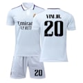 Miniatyrbillede 1 af 2: 22-23 Barn Vinicius Real Madrid Hjemmefodboldtrøje 20 Storlek VINI JR 20 20（110-120CM） IN+strumpor 20（110-120CM）