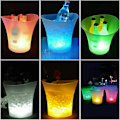 Miniatyrbillede 2 af 5: 5L LED Ishink Bord Ljus Färgskiftande Vin Drycker Kylare