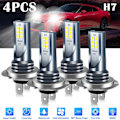 Miniatyrbillede 1 af 5: 4x H7 LED-forlygtepæresæt fjernlys 220W 60000LM Superbright 6000K hvid