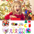 Miniatyrbillede 3 af 4: 24 Dages/ Sæt Fidget Legetøj Jule Adventskalenderpakke Anti Stress Legetøjssæt Stressaflastning Figet Legetøj Blind Box Børns Julegave stil 18 style 18