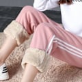 Miniatyrbillede 3 af 5: forede vinter leggings forede tights forede leggins sort 1 M rosa 2 M