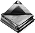 240g/m² polyeten skyddsöverdrag 3x4m – vattentätt, aluminiumöljetter, för trädgårdspool