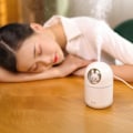 Miniatyrbillede 5 af 5: Luftfugter h2o aroma diffuser humidifier med LED-lys Hvid-sød kanin