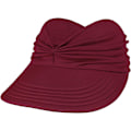 Miniatyrbillede 2 af 7: Solhatte til kvinder UV-beskyttelse Solskærm Bred Skygge Sommerhatte med hestehale Wine Red